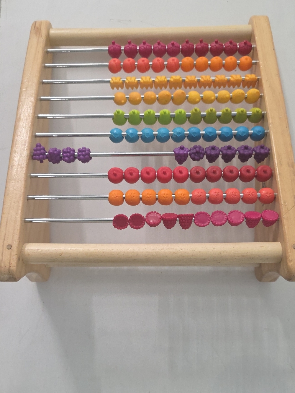 Wooden Multi-Color Bead Abacus Toy for Kids - Educational Counting Frame